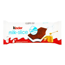 Тістечко Kinder Milk-Slice бісквітне з молочною начинкою 28г mini slide 1