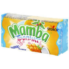 Конфеты Storck Mamba жевательные Тропикс со вкусами ананаса и кокоса 26,5г mini slide 1