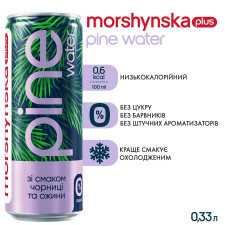 Напій слабогазований Morshynska Plus Pine Water Чорниця та Ожина 0,33л mini slide 2