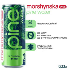 Напій безалкогольний Моршинська плюс Pine Water М'ята з екстрактом соснової хвої 0,33л mini slide 2