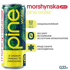 Напій безалкогольний Моршинська плюс Pine Water Лимон та Лимонник з екстрактом соснової хвої 0,33л mini slide 3