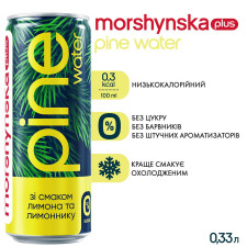 Напій безалкогольний Моршинська плюс Pine Water Лимон та Лимонник з екстрактом соснової хвої 0,33л mini slide 6