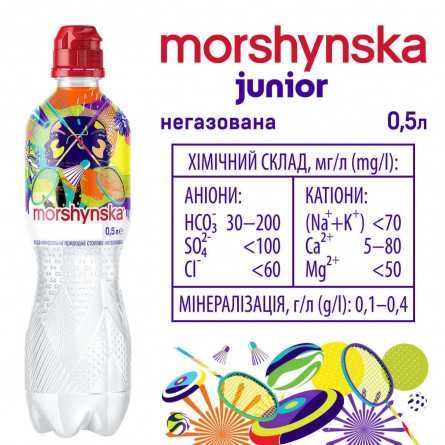 Вода минеральная Моршинская Junior негазированная 0,5л slide 2