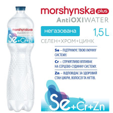 Вода мінеральна Моршинська Плюс Антіоксі селен+хром+цинк негазована 1,5л mini slide 3