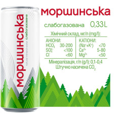 Вода мінеральна Моршинська слабогазована 330мл mini slide 2