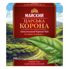 Чай чорний Майский Царська Корона в пакетиках 100*2г mini slide 1