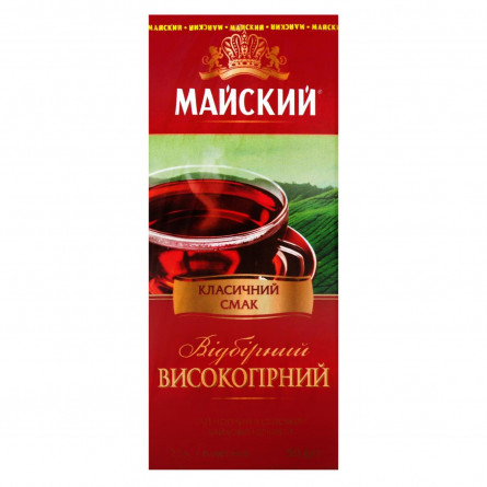Чай Майский Відбірний Високогірний чорний 25шт х 2г slide 1