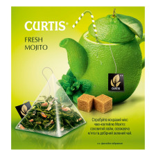 Чай зелёный Curtis Fresh Mojito в пирамидках 20шт*1,7г mini slide 2