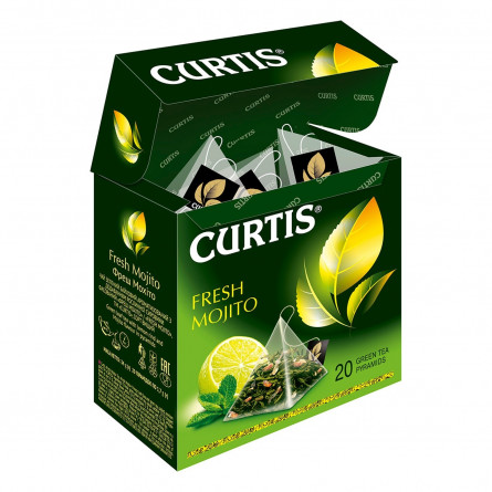 Чай зелёный Curtis Fresh Mojito в пирамидках 20шт*1,7г slide 5