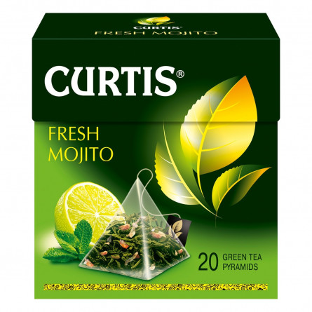 Чай зелений Curtis Fresh Mojito в пірамідках 20шт*1,7г slide 6