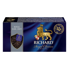 Чай чорний Richard Royal Earl Grey в пакетиках 25шт*2г mini slide 4