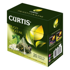 Чай зелений Curtis Hugo Cocktail в пірамідках 20шт*1,8г mini slide 1