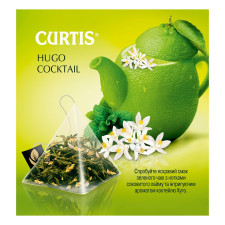 Чай зелений Curtis Hugo Cocktail в пірамідках 20шт*1,8г mini slide 2