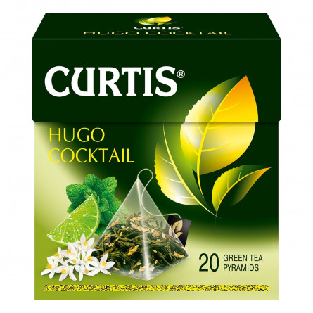 Чай зелений Curtis Hugo Cocktail в пірамідках 20шт*1,8г slide 3