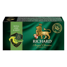 Чай зелений Richard Royal Lime&Mint 25шт 2г mini slide 4