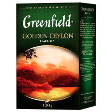 Чай черный Greenfield Golden Ceylon листовой 100г mini slide 1