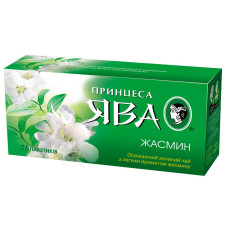 Зелений чай Принцеса Ява Жасмин китайський байховий з жасмином в пакетиках 25х1.5г Україна mini slide 1