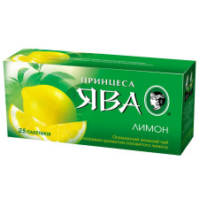 Чай Принцеса Ява зелений з лимоном у пакетиках 1уп.х25пак 50г mini slide 3