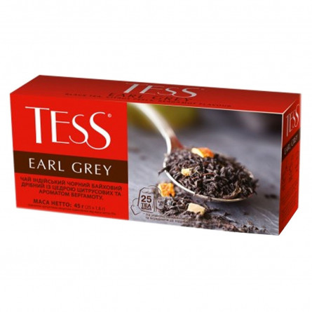 Чай чорний Tess Earl Grey в пакетиках 2г x 25шт slide 1