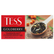 Чай Tess Goldberry чорний з ароматом обліпихи і айви 1,5г х 25шт mini slide 1