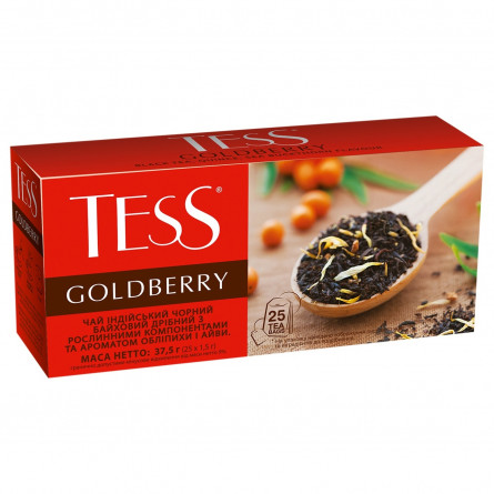 Чай Tess Goldberry чорний з ароматом обліпихи і айви 1,5г х 25шт slide 4