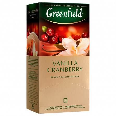 Чай Greenfield Vanilla Cranberry чорний 1,5г х 25шт slide 2