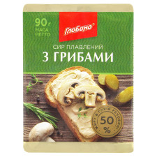 Сир плавлений Глобино з грибами 50% 90г mini slide 1