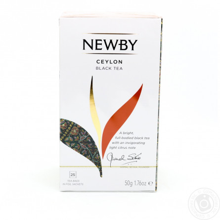 Чай Newby Ceylon чорний 25шт*2г slide 1