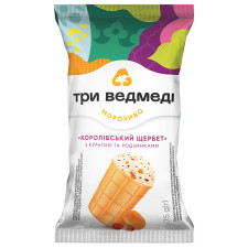 Морозиво Три Ведмеді Королівський щербет у вафельному стаканчику 70г mini slide 2