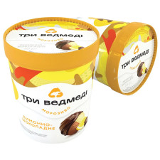 Морозиво Три Ведмеді Лимонно-шоколадне двошарове 500г mini slide 1