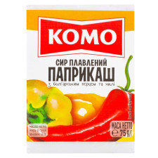 Сир плавлений Комо Парикаш з болгарським перцем та чилі 40% 75г mini slide 1
