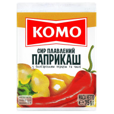 Сир плавлений Комо Парикаш з болгарським перцем та чилі 40% 75г mini slide 2
