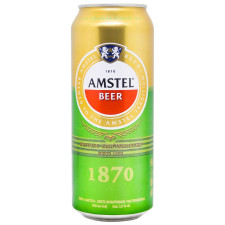 Пиво Amstel светлое фильтрованное 5% 0,5л mini slide 1