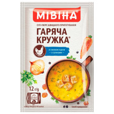 Суп-пюре МИВИНА® Горячая Кружка Куриный с гренками 12г mini slide 6