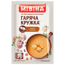 Суп-пюре МІВІНА® Гаряча Кружка Грибний з грінками 15г mini slide 1