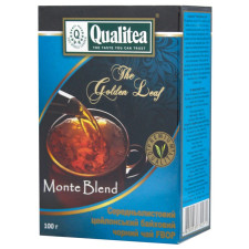 Чай Кволити Монте Бленд среднелистовой черный 100г mini slide 2