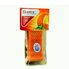 Лосось Флагман филе холодного копчения со шкурой 300г вакуумная упаковка Украина mini slide 2