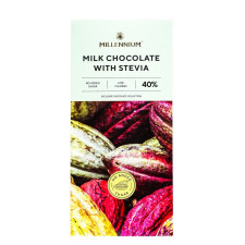 Шоколад молочный Millennium со стевией 40% 100г mini slide 1