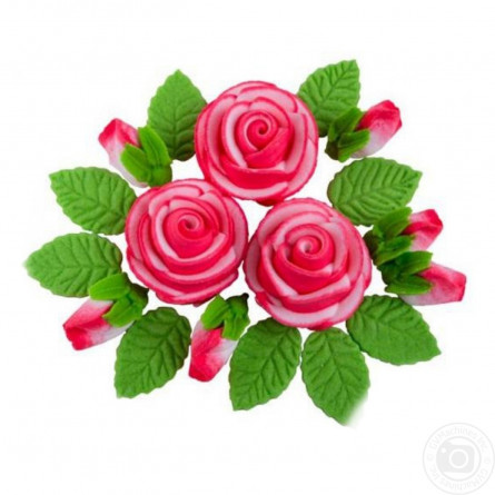 Прикраса Добрик декоративна набір букет троянд slide 1