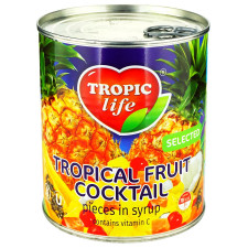 Фруктовий коктейль Tropic Life тропічний в сиропі 850мл mini slide 2