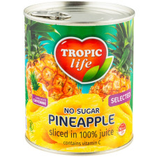 Ананас Tropic life кільця в сиропі 850мл mini slide 1