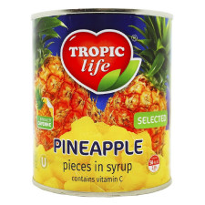 Ананас Tropic Life шматочками в сиропі 850мл mini slide 1
