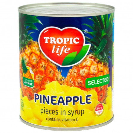 Ананас Tropic Life шматочками в сиропі 850мл slide 2