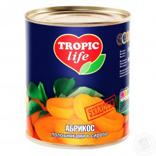 Абрикос Tropic life половинками в сиропі 850мл mini slide 1
