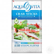 Палички крабові Aqua Vita охолоджені 100г mini slide 1