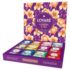 Чай Lovare Коллекция 12 видов 60шт 110г mini slide 1