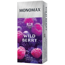 Чай черный Мономах с ароматом лесных ягод 25шт 37,5г mini slide 1