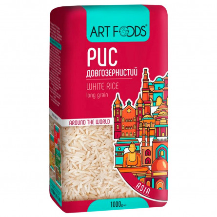 Рис Art Foods длиннозерный 1кг slide 1