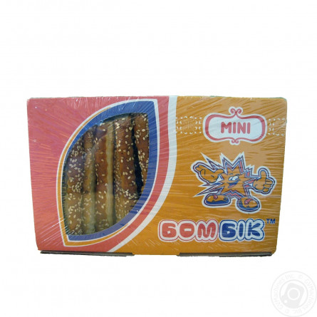 Печенье слоеное Бом-Бик Классная палочка соленая с кунжутом 250г slide 2