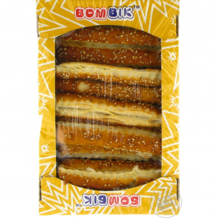 Печенье слоеное Бом-Бик Классная палочка соленая с кунжутом 250г slide 3